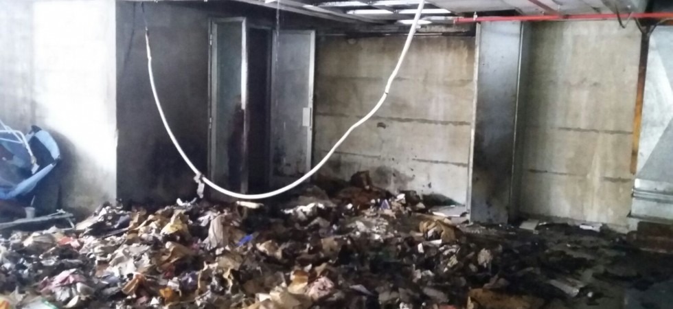 Mezzana, a fuoco l'autorimessa del residence Valtur
